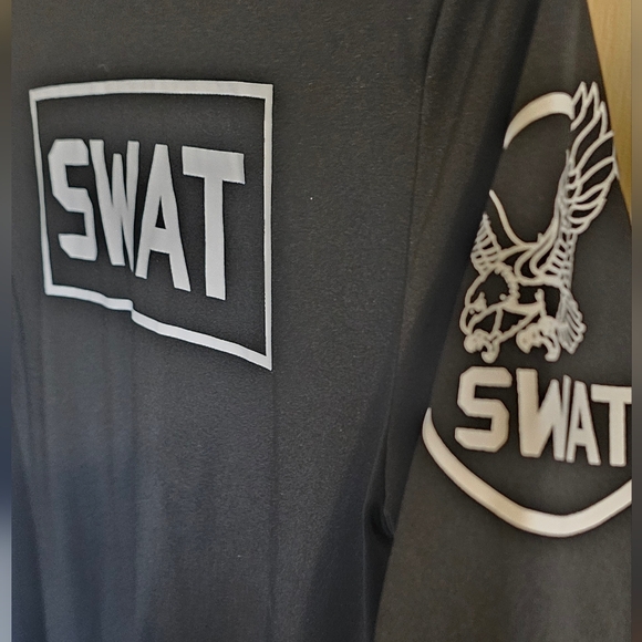 Adult Black SWAT Costume From Spirit Halloween Size Medium - Picture 5 of 5